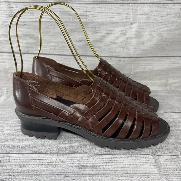 Women’s 8 KB & Co. Brown Betty Leather Rubber Sole Huaraches Sandals. - Picture 2 of 8